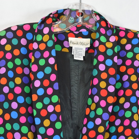 Frank Usher Polkadot Blazer SZ L - Picture 3 of 4